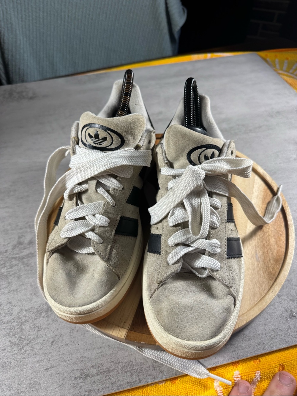 Adidas Women's Campus 00s Sneakers - Crystal White/Core Black, Size 7.5 US - Picture 4 of 7